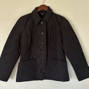 Brooks Brothers black medium women’s quilted jacket puffer